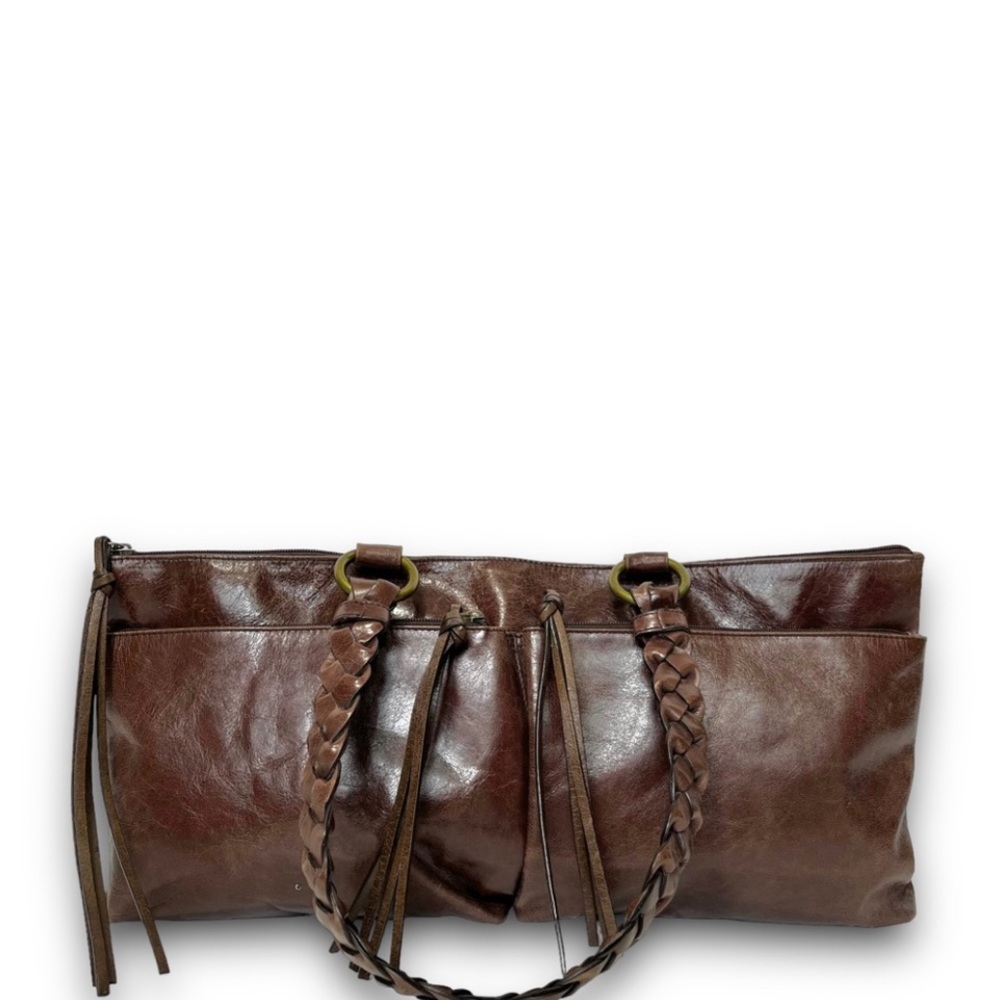 HOBO Dark Brown Leather Shoulder Bag